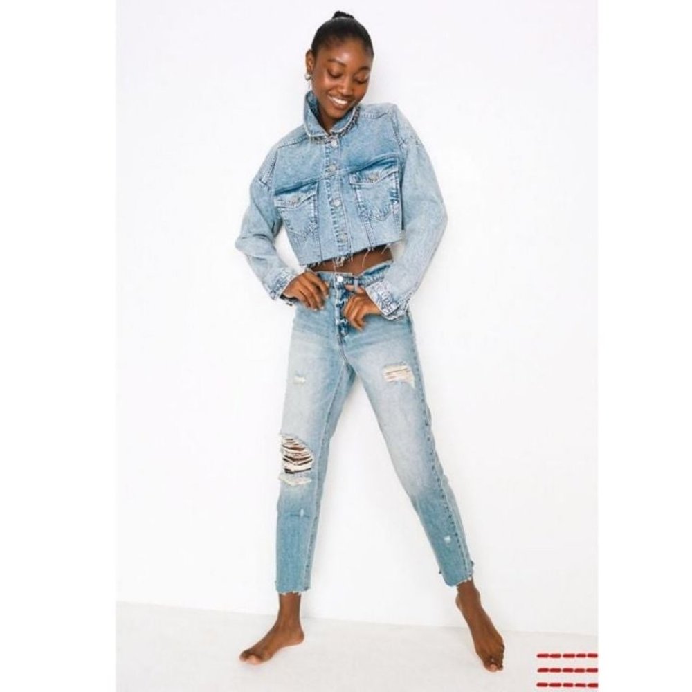 BDG Slim Straight Jeans- Distressed Look, Size 27, NWT